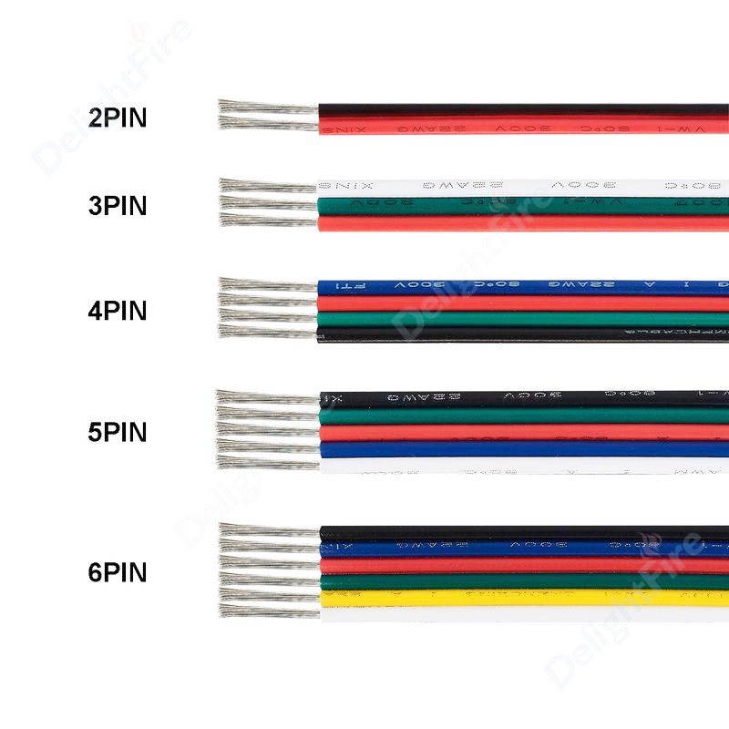 18AWG PVC Electric Wire Cable JST SM Connector 20m Length CSR Approved