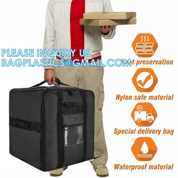 Pizza Carrier Insulated Bags, Food Delivery Bag, Ice Cooling Thermal Thermo