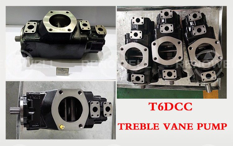 Hydraulic Triple Denison Vane Pumps , High Pressure Vane Pump For Mobile Application