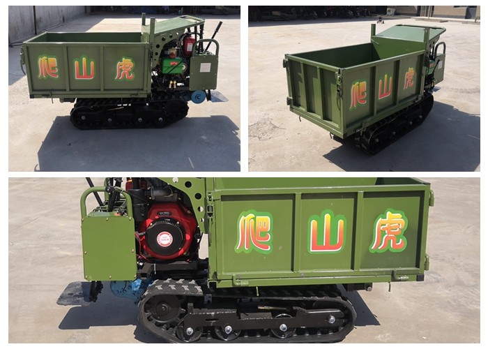 0.8T High Efficiency Rubber Track Crawler All Terrain Transporter For Crawler Mini Dumper