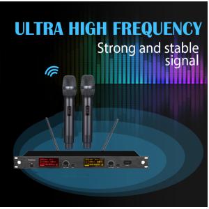 Handheld BT UHF Wireless Microphone 6dBuV Sensitivity XLR Balanced