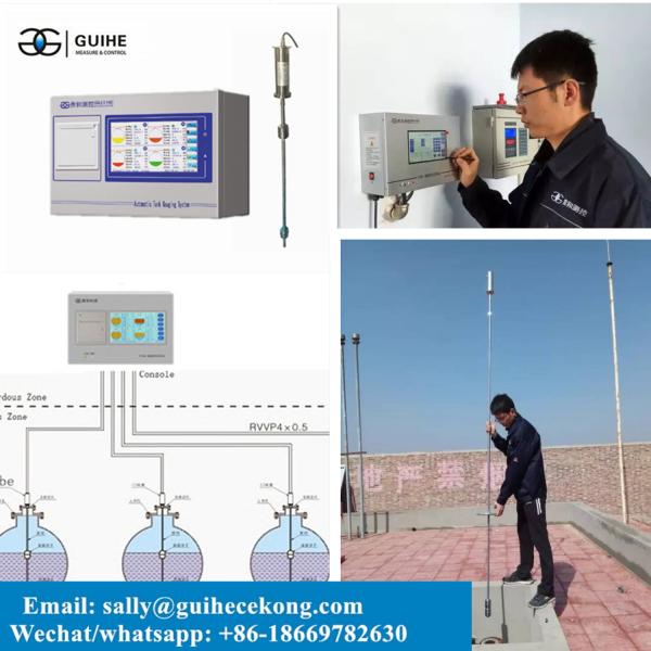 PCEC 7" Touch Screen 4000mm ATG Oil Tank Level Gauge