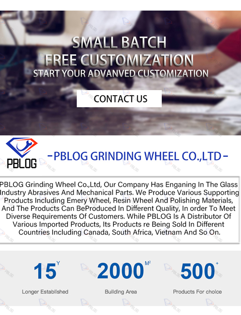 PBLOG Factory Sale Diamond Grit Circular Saw Blades Class Cutting Glass Machinery Accessory