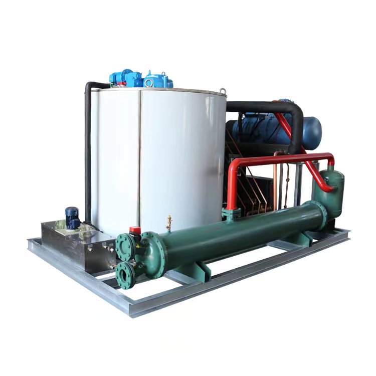 Automatic 20t/H Snowflake Ice Maker Machine For Fresh Seafood Fishery