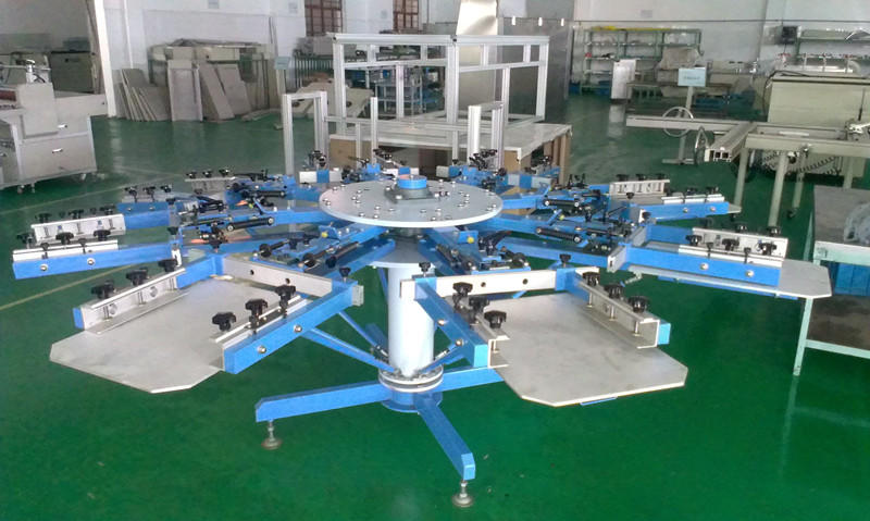 Manual silkscreen machine