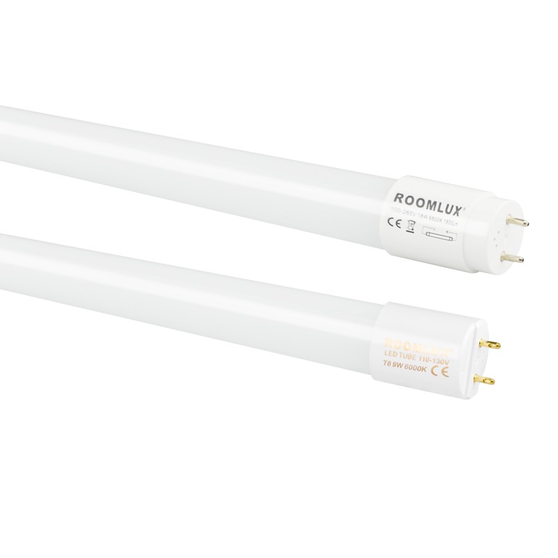 9-24W Warm White T8 LED Tube With Aluminum Lamp Body For Household Lighting