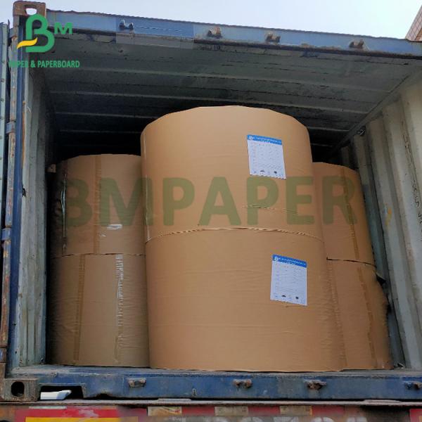 Quality 120gsm Strong High Tear Resistance Brown Cement Kraft Paper Roll for sale