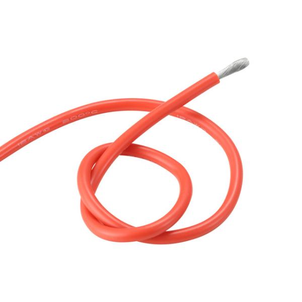 VDE Silicone Flexible Insulated Wire 26AWG 0.48mm Rubber Fiberglass Braiding