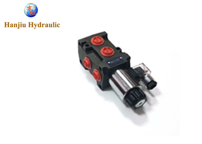 2 Spool Hydraulic Valve 40L/Min With Remote Cable Control For Truck Mounted Cranes