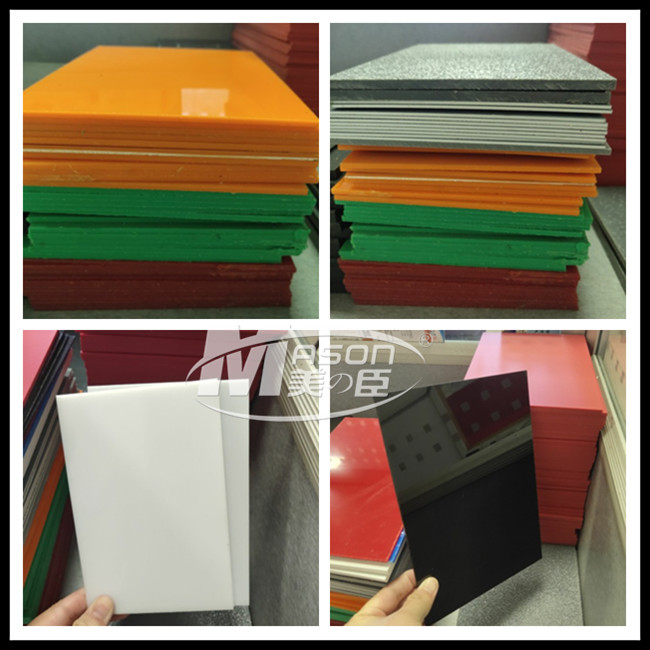 White Black Red Yellow Plastic Sheeting Colored Plastic Sheets 10 mm