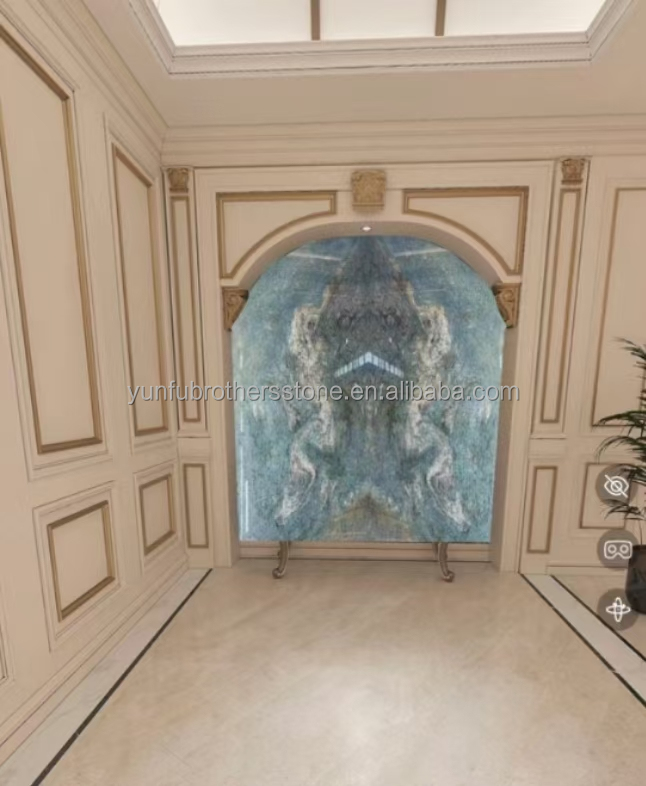 Amazon Blue Luxury Stone with Polished Surface Modern Home Countertops and Wall Decor