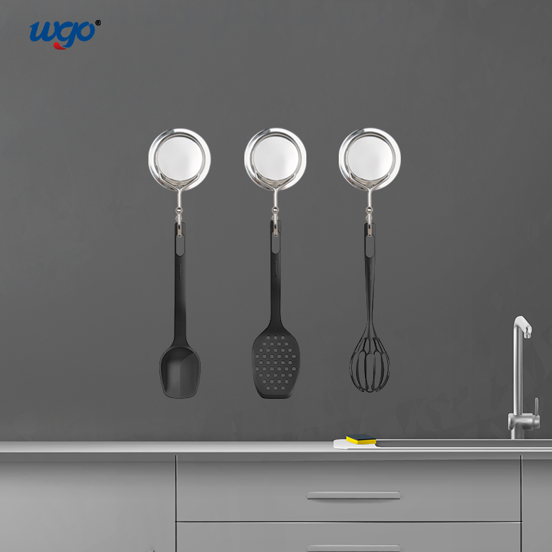 Single Kitchen Bathroom Suction Cup Hook Holder Stainless Steel Strongly Mounted