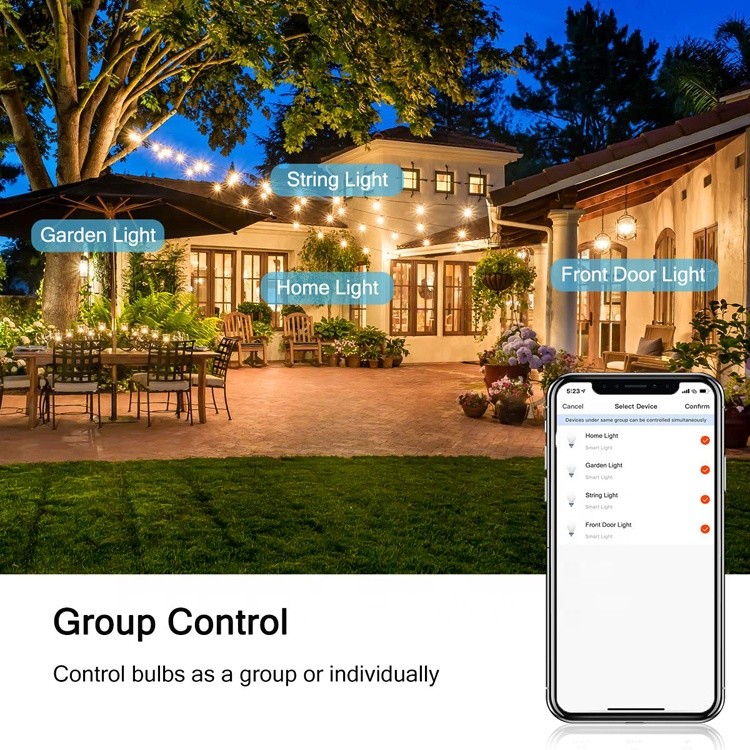 Wireless 6 Watt Smart Wifi LED Bulb CT 2700K Soft Warm White Voice Control Light Bulb