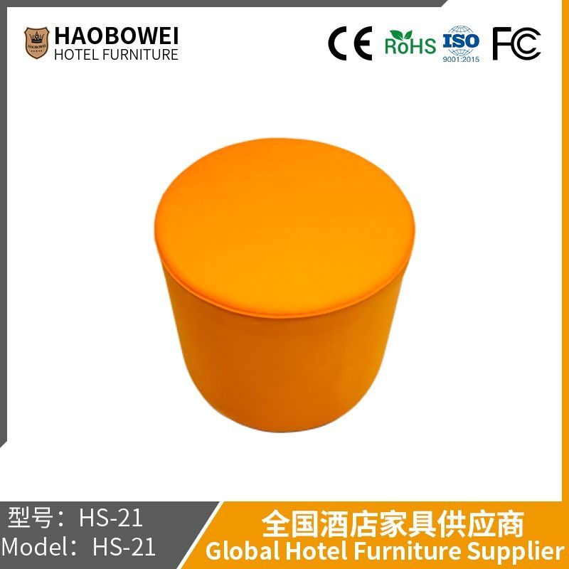 Light Luxury Small Stools Home Door Shoes for Round Stools Leather Stools Pier Bedroom Dressing Stools Makeup Stools