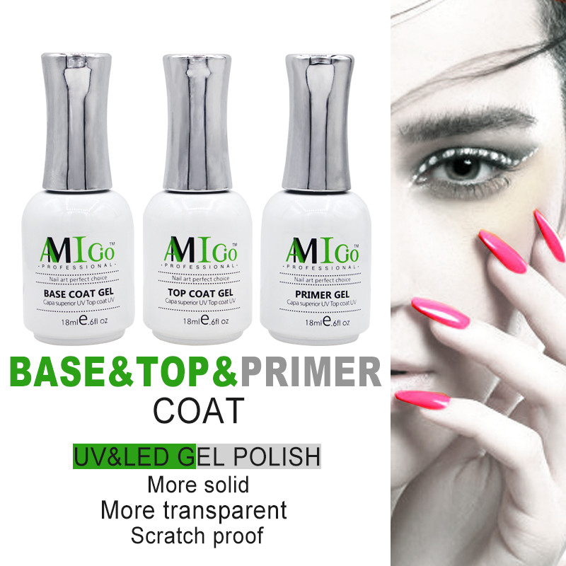 Amigo Gel Nail Polish Set Formaldehyde-Free Long Lasting Nail Lacquer For DIY Manicures