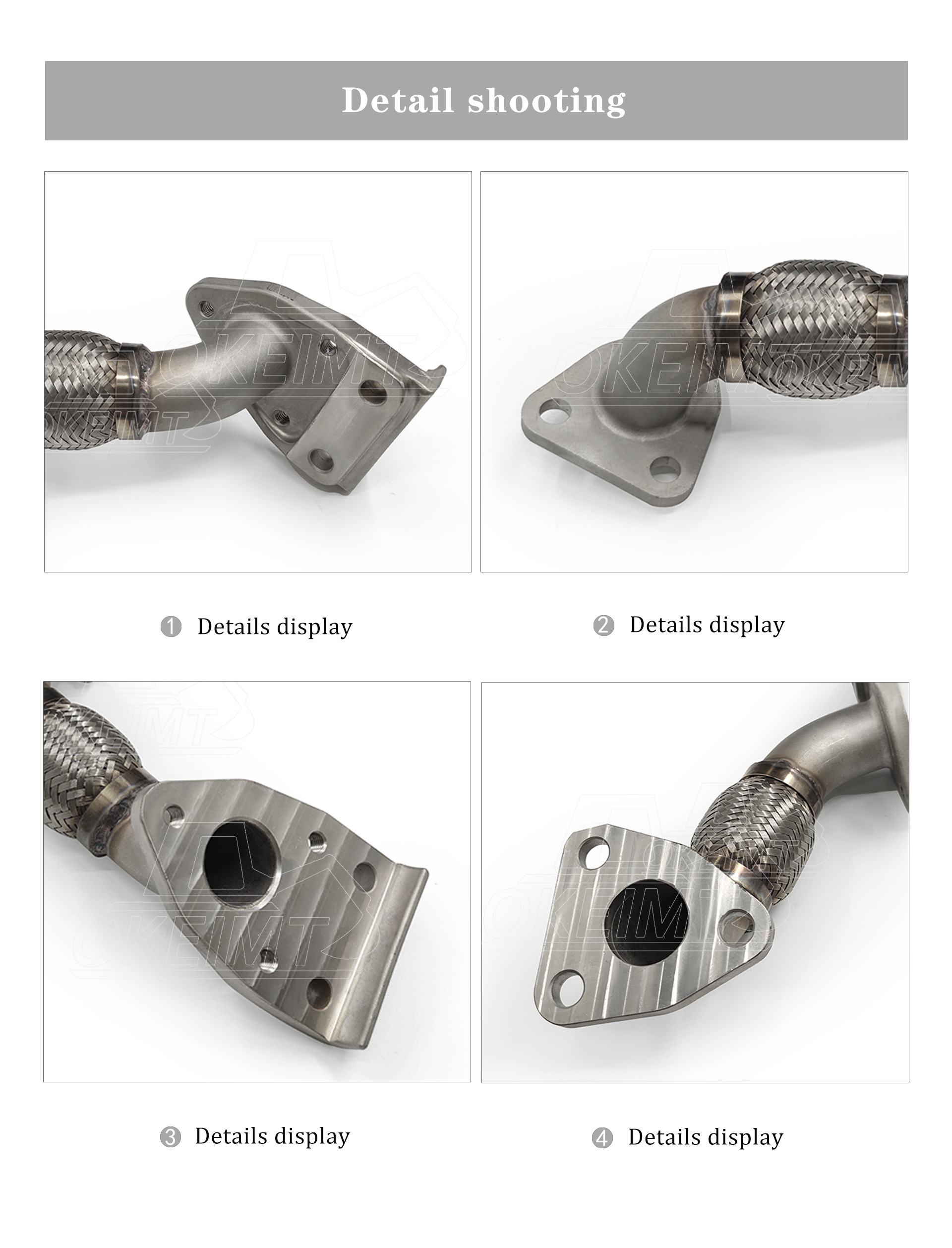 OKEIMT Excavator Engine Parts EGR Connecting Pipe P11C SK460-8