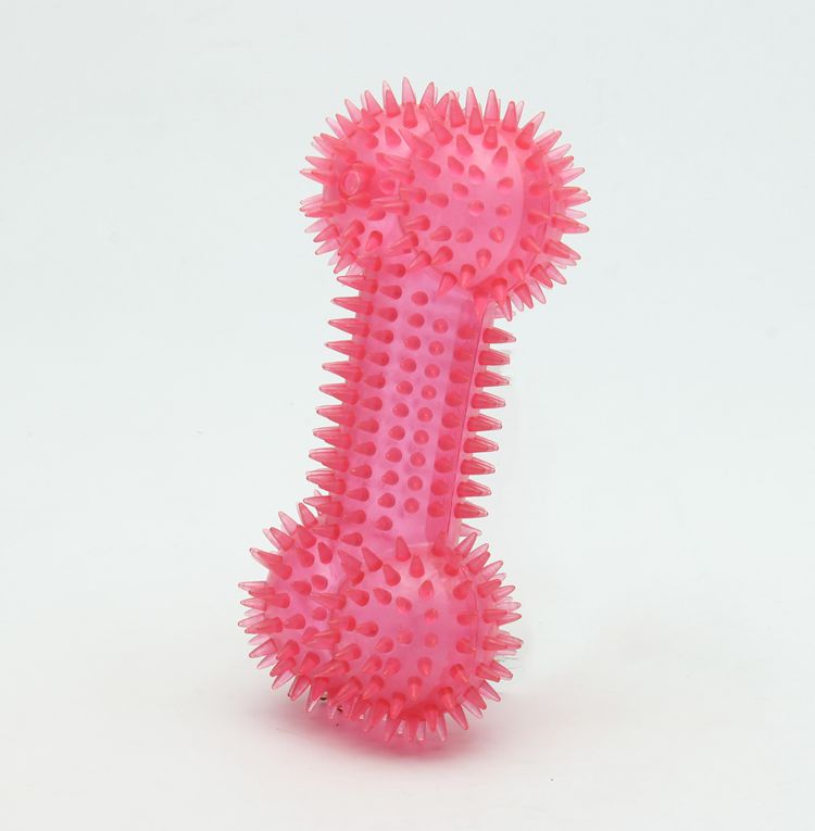 Customize Pink Plastic Toy Dog Bones ODM Service BSCI Certification