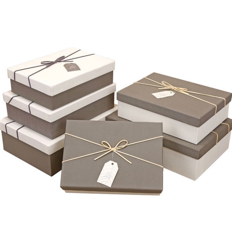 Directly Supply Colorful Rigiding Craft Paper Gift Boxes for Men Women With Logo