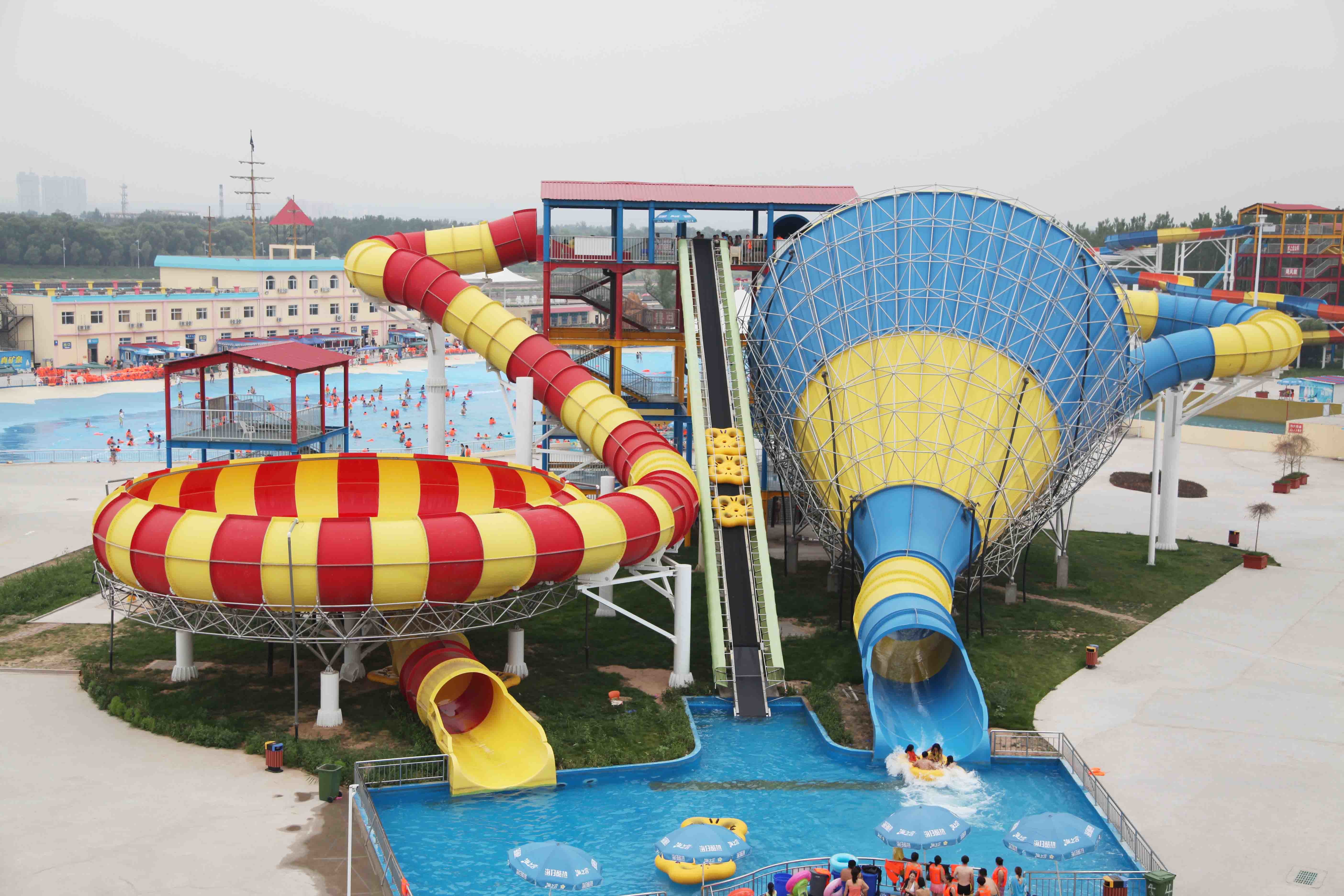 Best combination fiberglass water slides for aquatic park , Speed Water Slide for Water Park