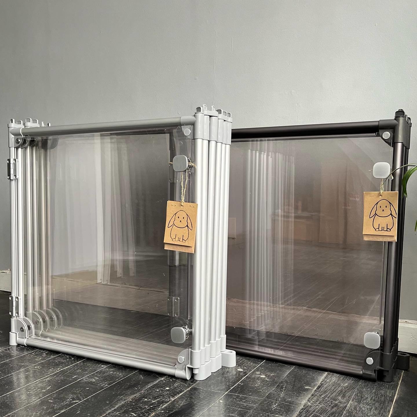 Rectangular Design Portable Pet Fences Clear Dog And Cat Playpens