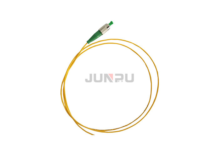 FC APC Fiber Optic Pigtail , Optical Patch Cord 3M 3.0mm 9 / 125um 652D PVC