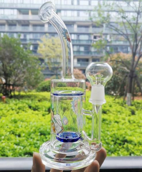 14.5mm Joint 8.2 Inch Water Pipe Rig Oil Borosilicate Glass Water Bongs With