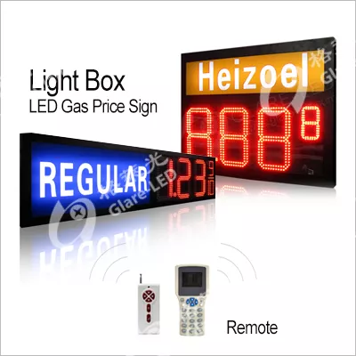 8 Inch Red LED Petrol Display Graphics Display for Outdoor Waterproof LED Advertising