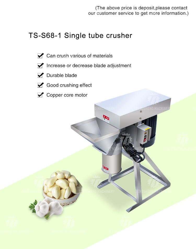Small Vertical Garlic Mincing Machine Small Commercial Electric Smashing Machine