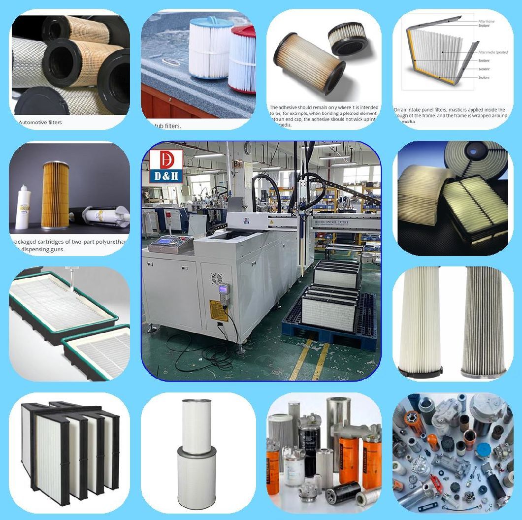 HEPA Gel Seal Machine Mini-Pleat Panel Air Filter Bonding Machine