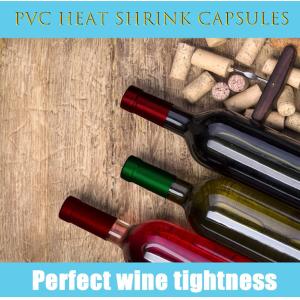 Non Spill Wine Bottle Heat Shrink Capsules with Transparent Customization