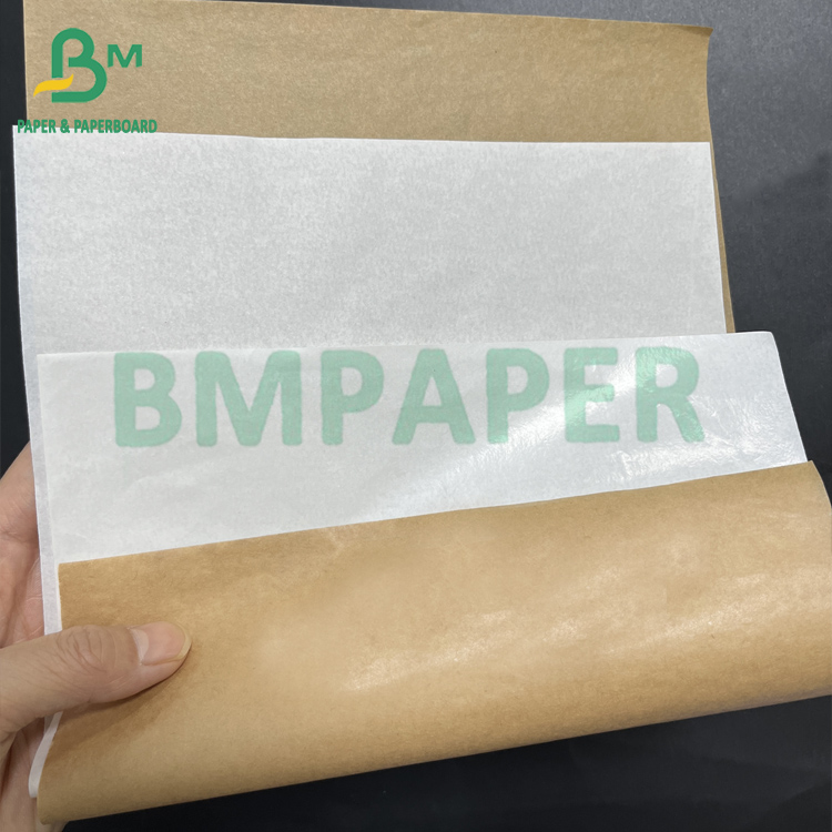40 gsm + 10 gsm PE  White Unbleached Brown Sugar Packing Paper Butcher Paper Roll