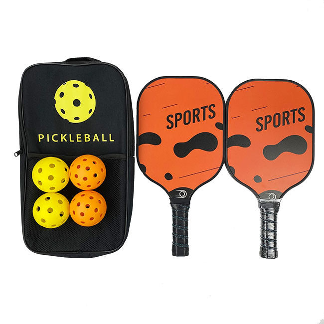 Orange Pickleball Racket Graphite Honeycomb Pickleball Paddles Carbon Fiber
