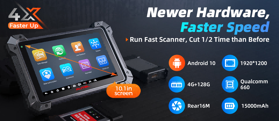 Autel MaxiCOM MK908 PRO II Automotive Diagnostic Tablet Support Scan VIN And Pre&Post Scan