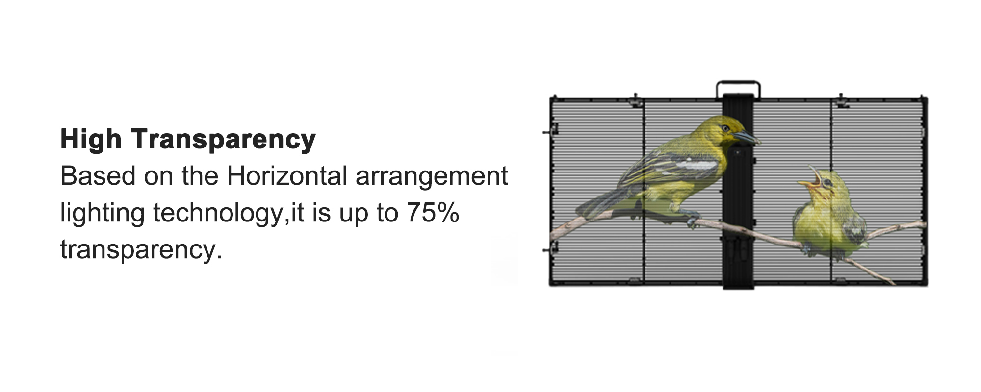 Full Color Transparent LED Display Screen Video Wall P3.91-7.82mm Pixel Pitch