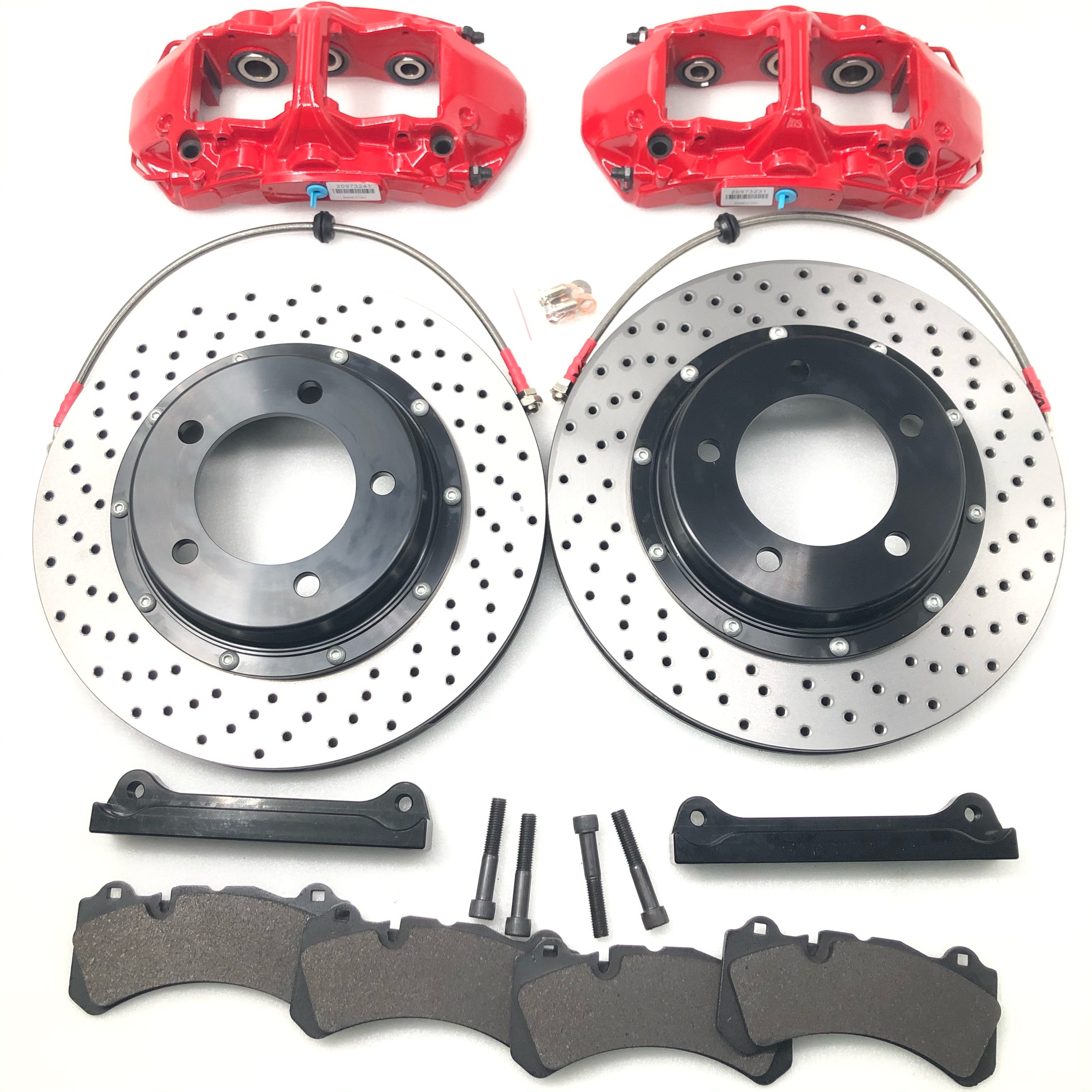 Jekit Red Aluminun Brake Caliper GT6 362*32mm Drilled Disc System