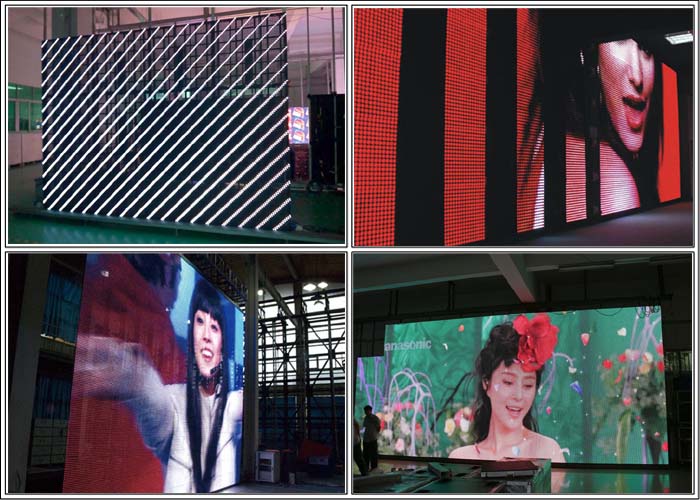 IP65 Waterproof Full Color LED Display Permanent Installation 110~220V SMD3528
