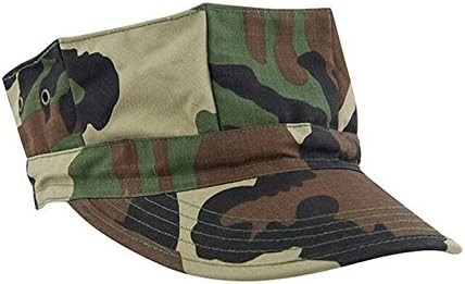 Octagonal Military Camouflage Cap Sun Hat Military Army Hat Woodland Camo Outdoor Tactical Octagonal Cap Fishing Hik