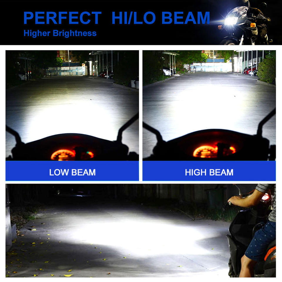 HS1 BA20D H6 White Motorcycle Led Headlight Bulb 1000lm High Low Beam