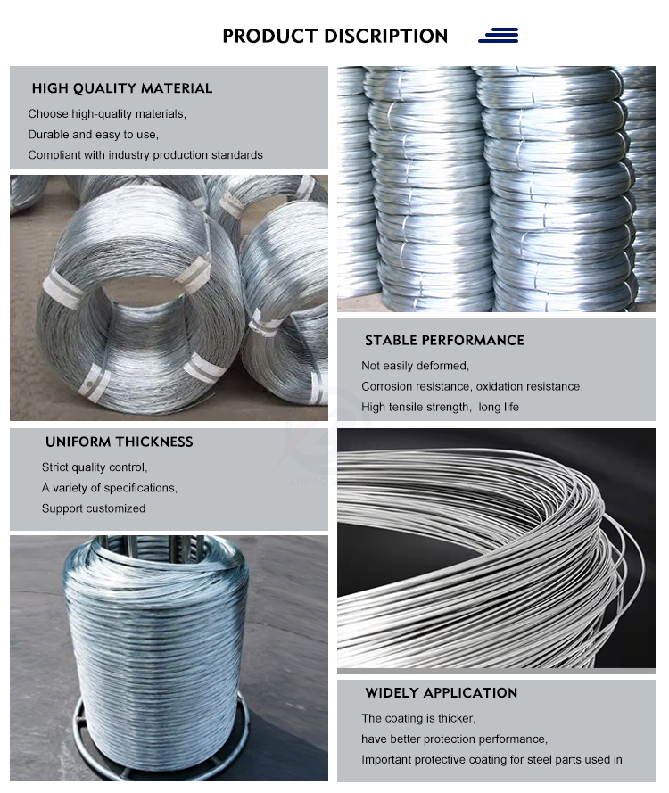 Produce Spring with QUNKUN 2mm Galvanized Wire Iron Steel BWG 20 21 22 GI Binding Silver Electro Galvanized at Reasonable