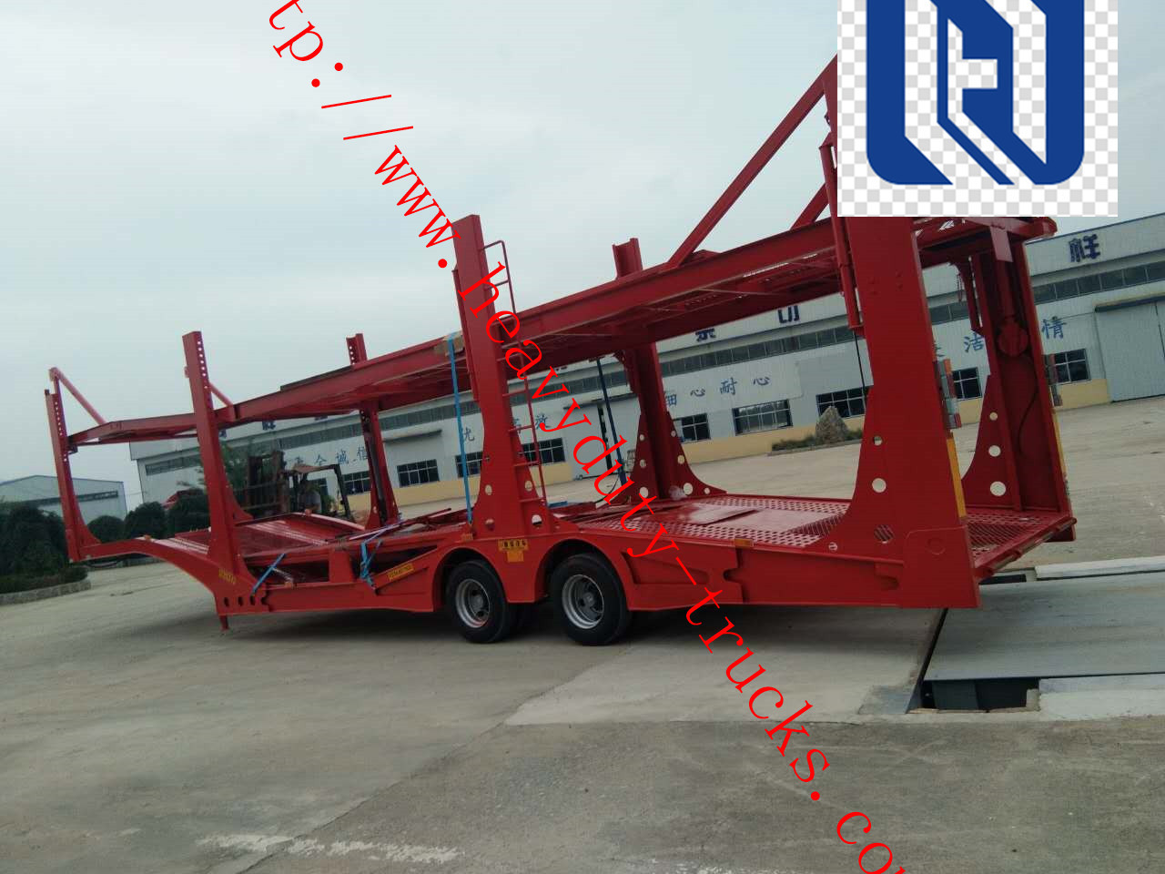 CIVL 18m Vehicle Transport trailer Car Carrier 18000 x 2400 x 3000 mm with FUWA Axle WITH ISO CCC APPROVAL