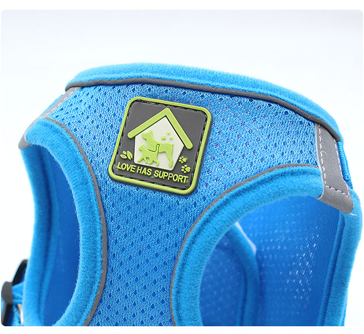 Amazon Top Seller 2021 Adjustable Padded Custom LOGO Pet Cat Dog Harness Collar Leash Reflective Dog Vest Leash