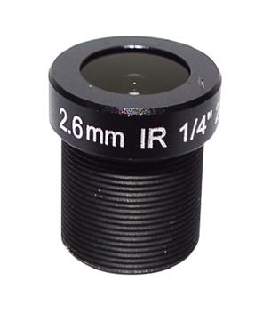 2.0 Megapixel Fixed M12 Lens 2.6mm 122 Degree 1/4 inch For CCTV camera