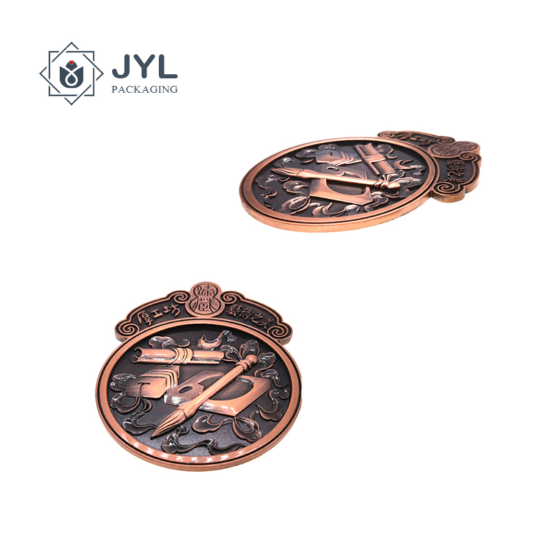 Rustproof Recyclable Metal Embossed Stickers , Multipurpose Metal Label Sticker