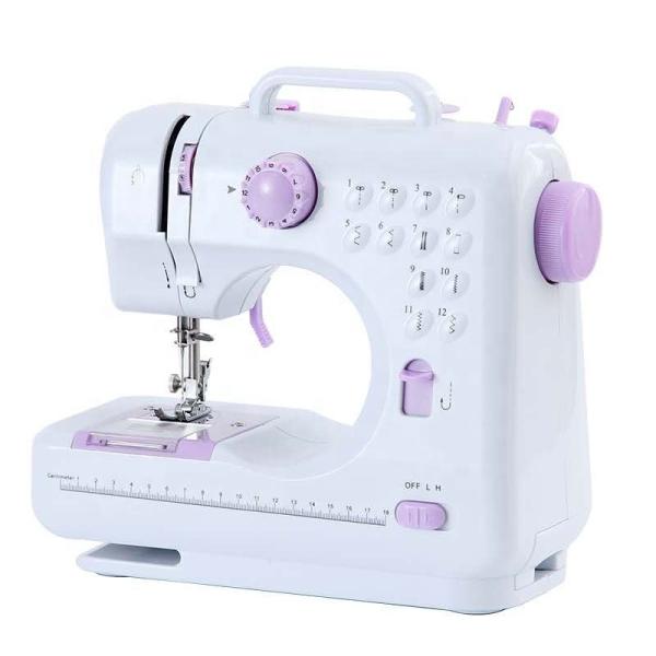 Durable Mini Electric Zigzag Sewing Machine Optional Stitch Length for Cloth