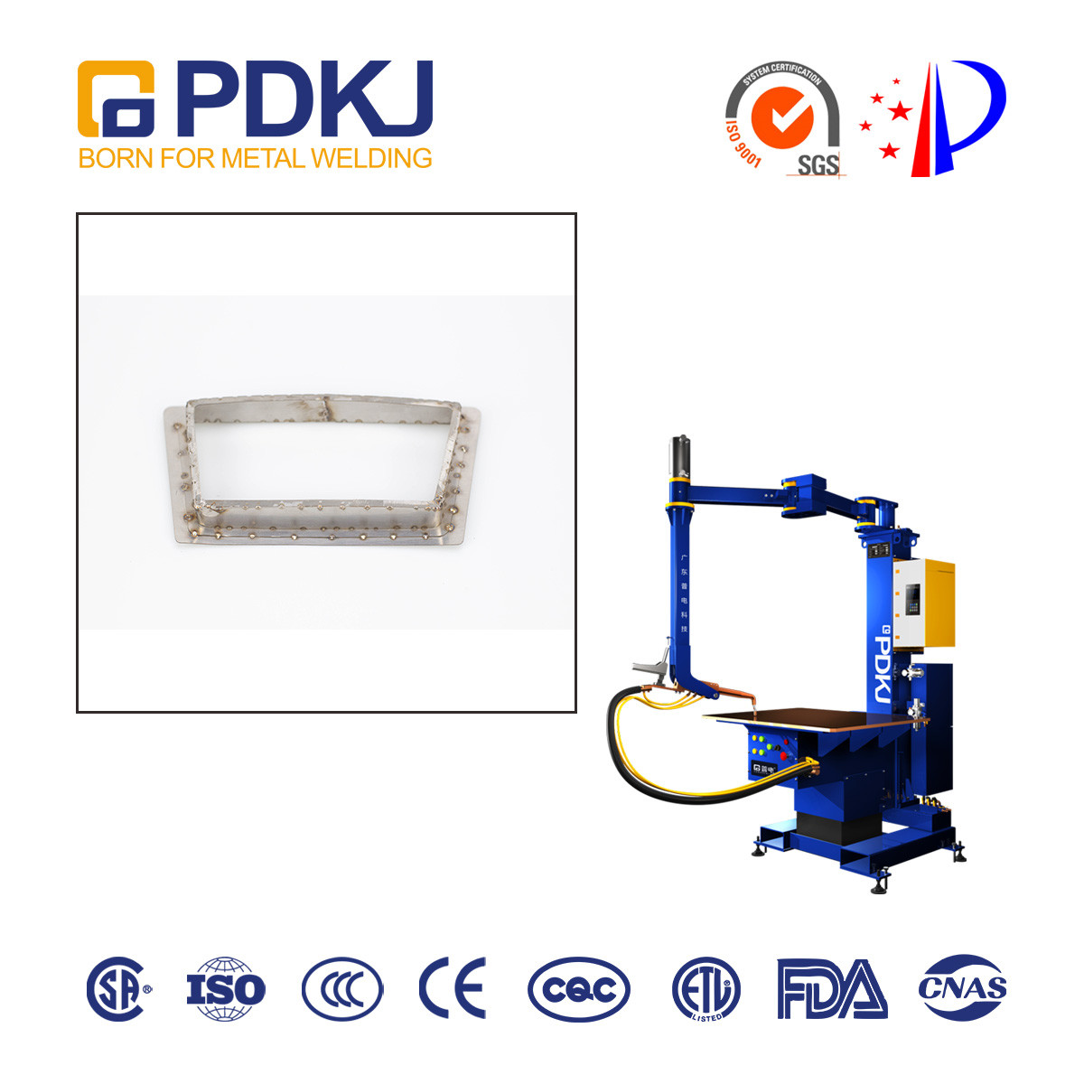 Platform Type Intermediate-Frequency Inverter Seamless Spot Welding Machine For Carbon Steel Overlap Welding