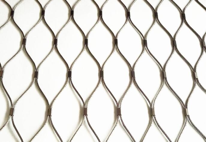 Zoo Mesh Fence Stainless Steel Wire Rope Mesh Net High Strength