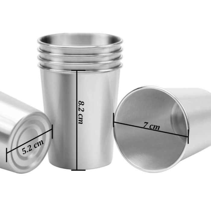 Commercial Stainless Steel Drinking Cups For Kids Or Adults Not Inverted