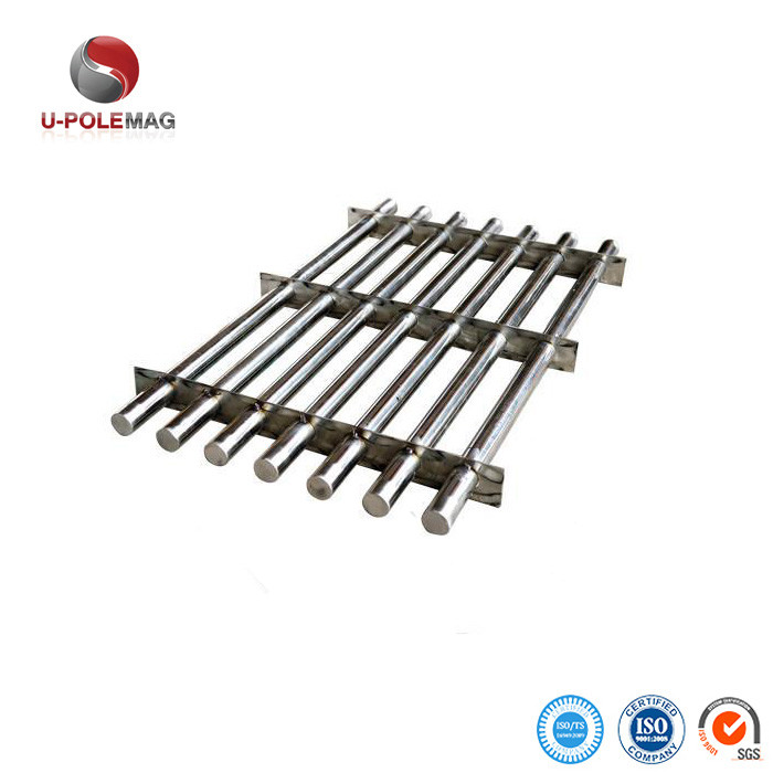 D250mm NdFeB 304 SS Super Strong Magnetic Separator 2000gs 12000gauss Long Bar Rods