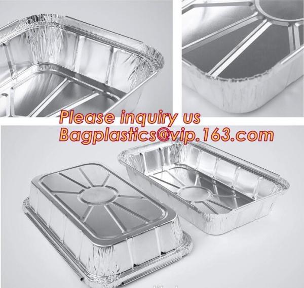 Takeaway oven safe fast food take out disposable aluminum foil container