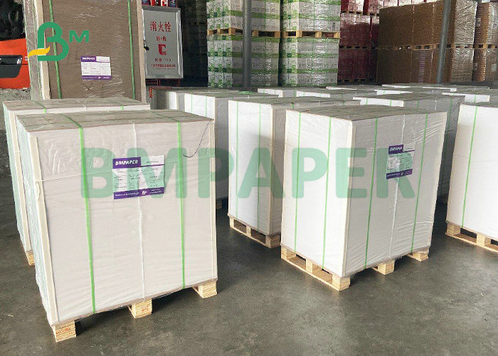 36 * 38'' 1.5mm Thickness Both Sides White Laminated Board Sheet  For Cosmetic Box
